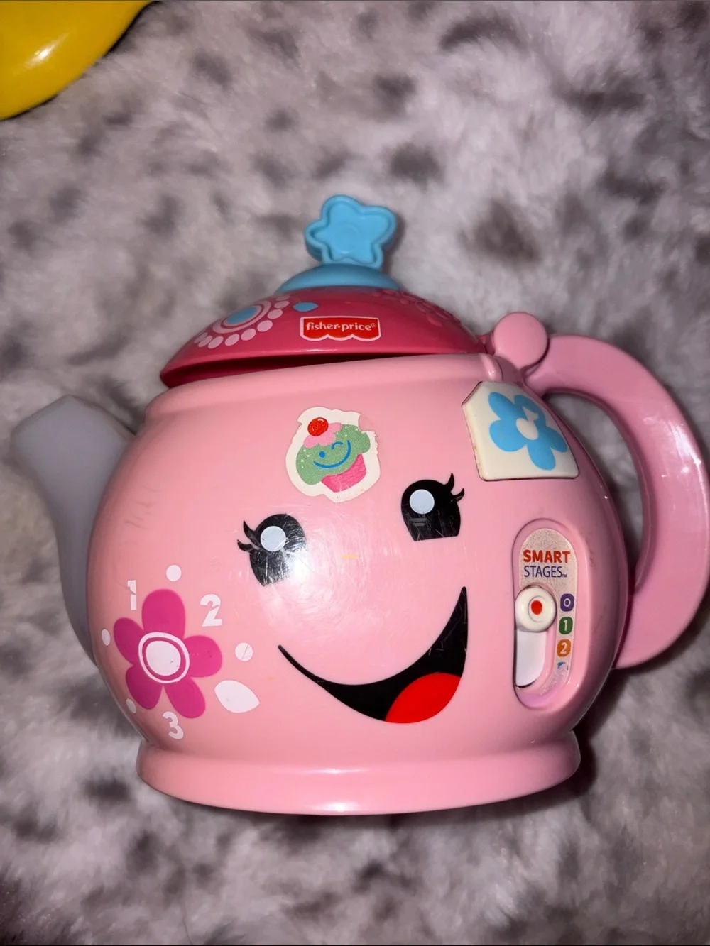 Fisher-Price Pink and Blue Singing Tea Pot Toy